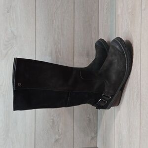 Sorel Women Tall Riding Leather Rubber Shoes sz 10